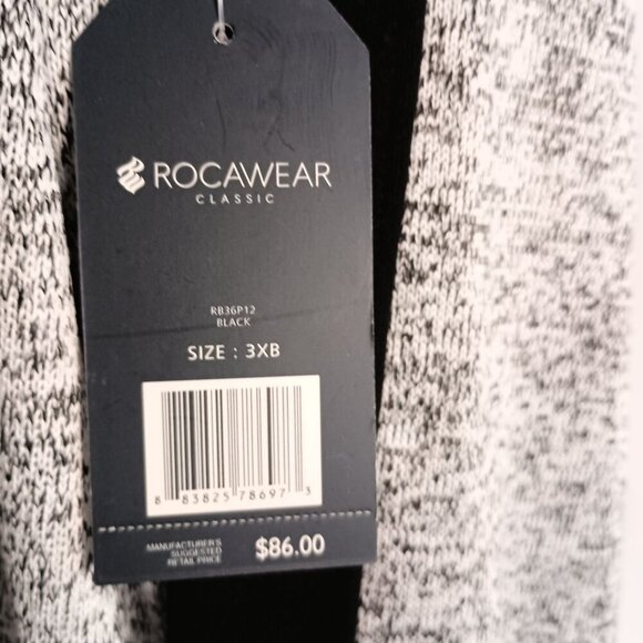 Rocawear Big & Tall Grey Full Zip Logo Sweater Jacket 3XB NWT Men’s $86 - Picture 7 of 9